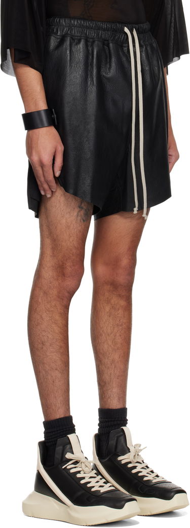 Šortky Rick Owens Rick Owens Hollywood Boxers Leather Shorts Čierna | RR01E5306 LBA, 1