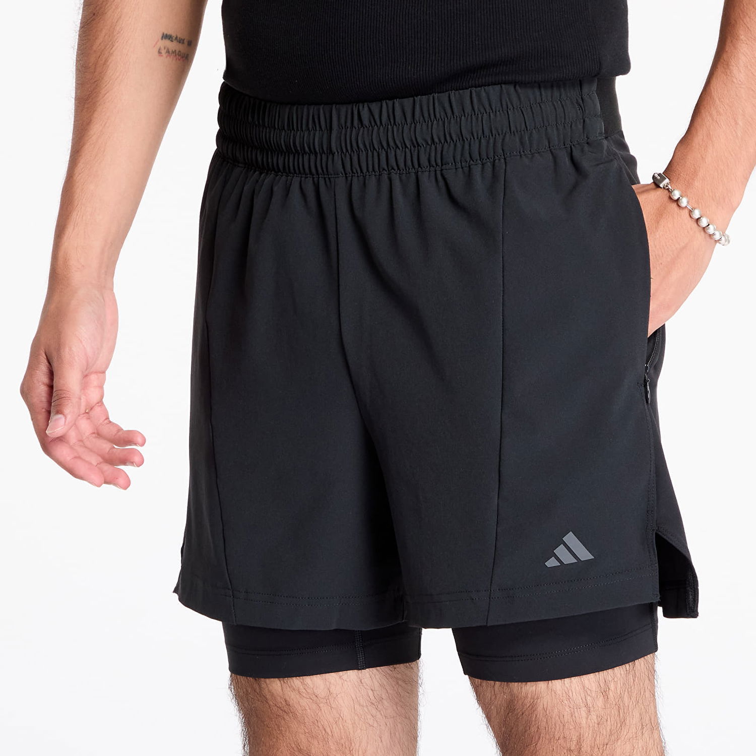 Šortky adidas Performance Training Yoga Training Two-in-One Shorts Čierna | IY1632, 1