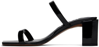 Tenisky a topánky BY FAR Tanya Patent Leather Heeled Sandals Čierna | 19PFTNYSBLP, 2