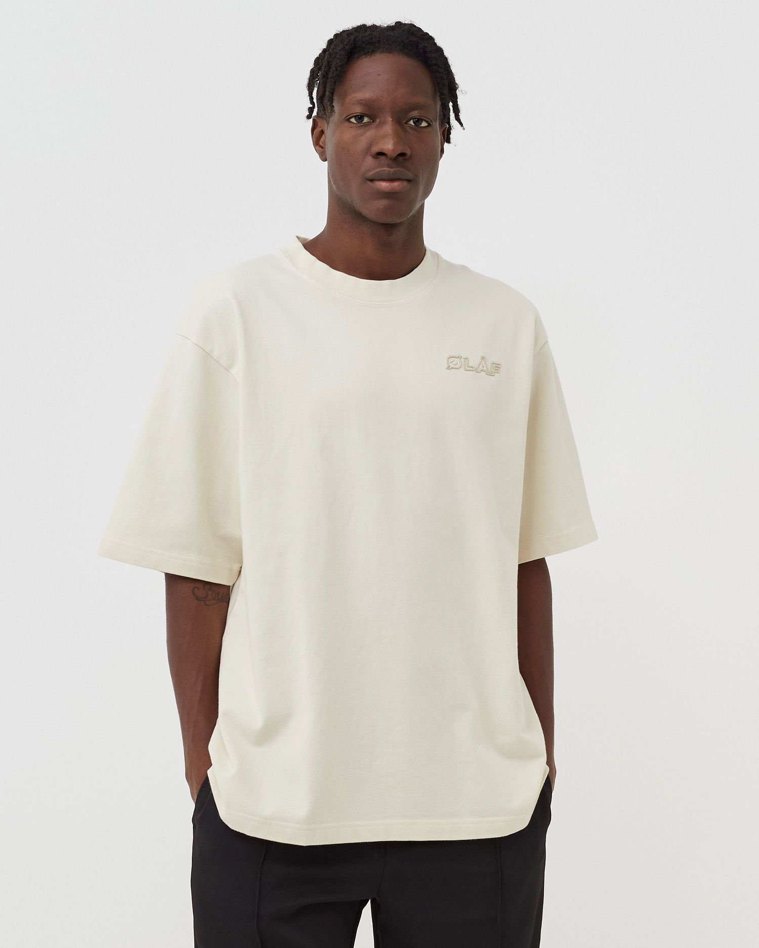 Tričko ØLÅF OLAF HEAVYWEIGHT STUDIO TEE Biela | M990105-OFF-WHITE, 1