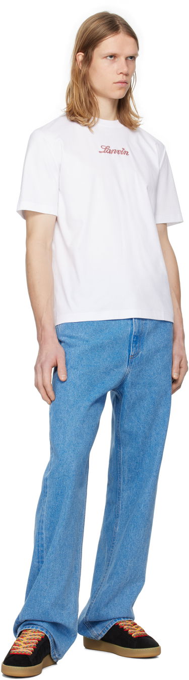 Tričko LANVIN Lanvin Bouclette Script Logo T-Shirt Biela | RM-TS0115-J134-P25, 3
