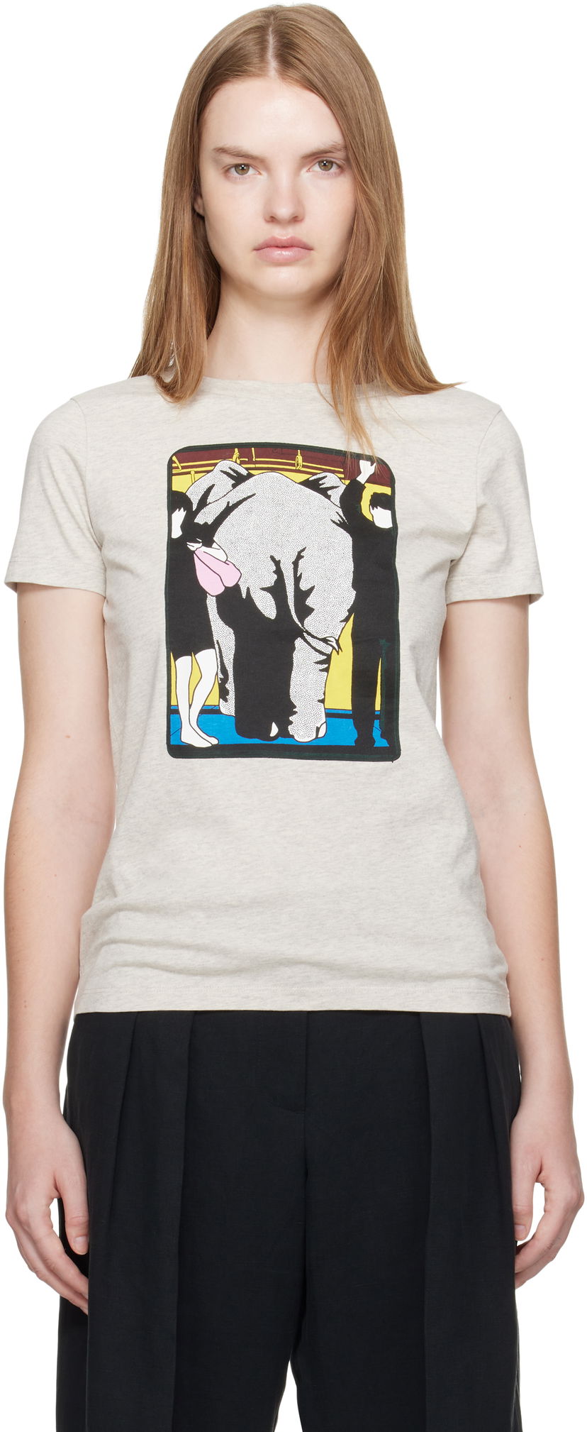 Tričko KENZO Kenzo Paris 'Kenzo City' Classic T-Shirt Šedá | FF62TS2534SO