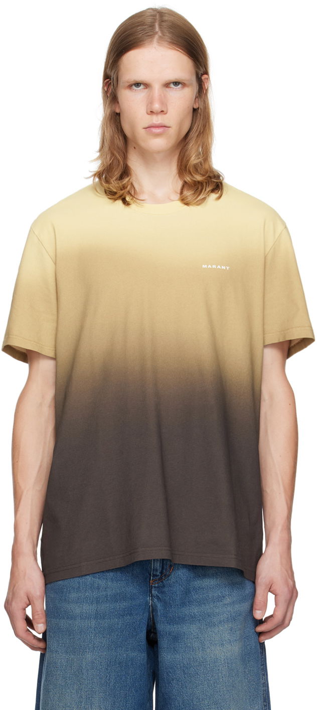Tričko ISABEL MARANT Khaki Hanore T-Shirt Béžová | TS0052HA-B3N12H, 0