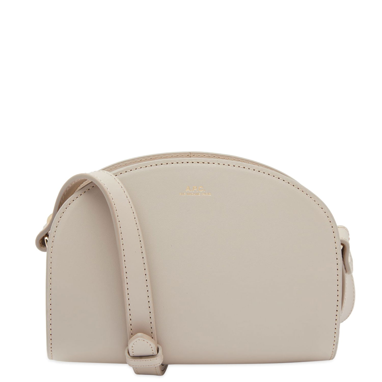 Taška cez rameno A.P.C. Demi-Lune Mini Bag Šedá | PXAWV-F61392-LAL, 0
