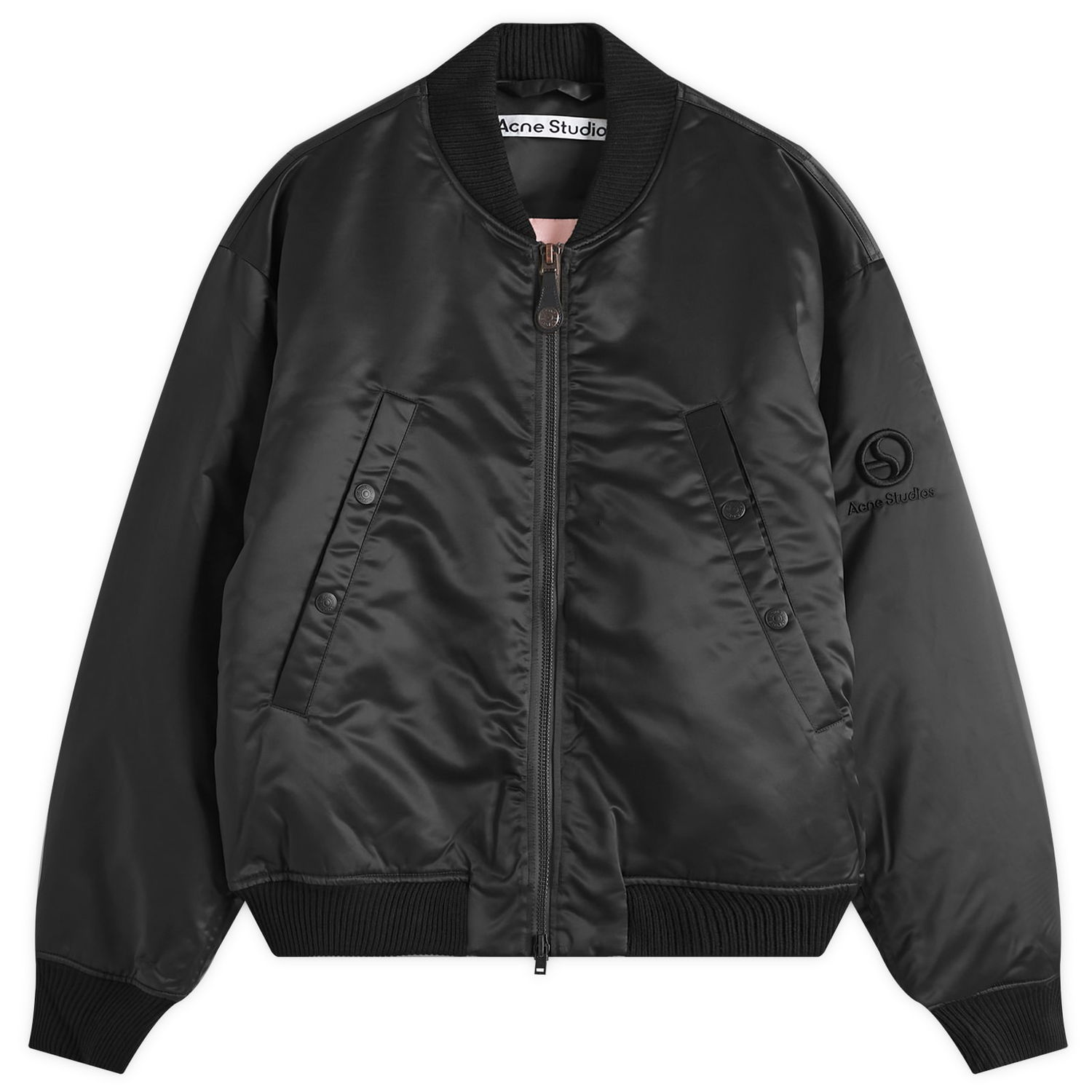 Bomber bunda Acne Studios Technical Duchesse Bomber Jacket Čierna | B90819-900, 1