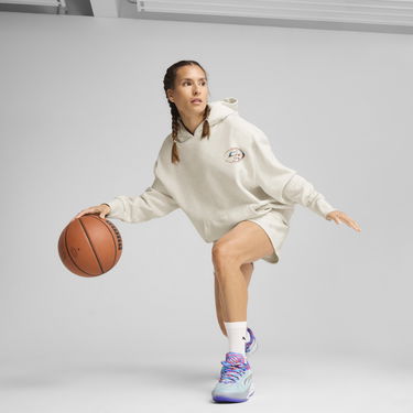 Mikina Puma Stewie Prism Basketball Hoodie Béžová | 630524_01, 2