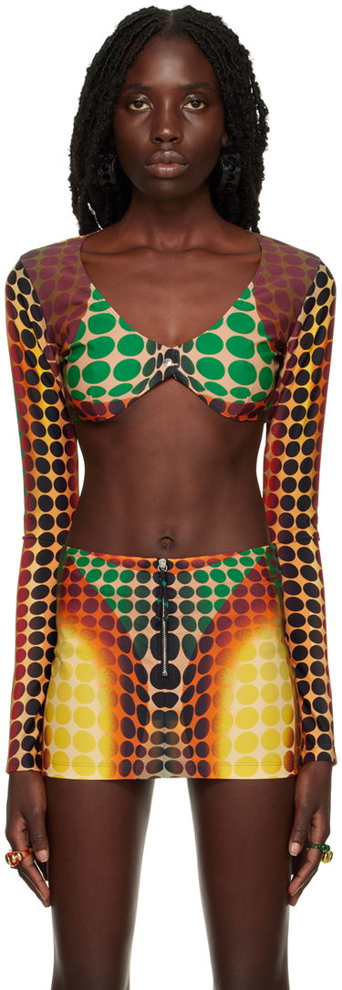 Sukňa Jean Paul Gaultier Jean Paul Gaultier Printed Long Sleeve Crop Top Rôznofarebný | 22/09-F-TO044-J512, 0