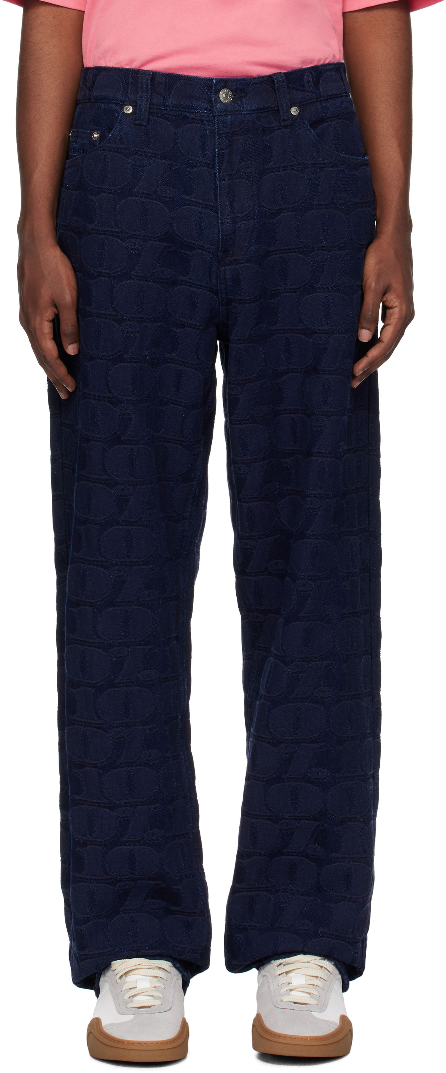 Džínsy Awake NY Jacquard '100' Jeans Navy | AWK-FW24-DM001, 0