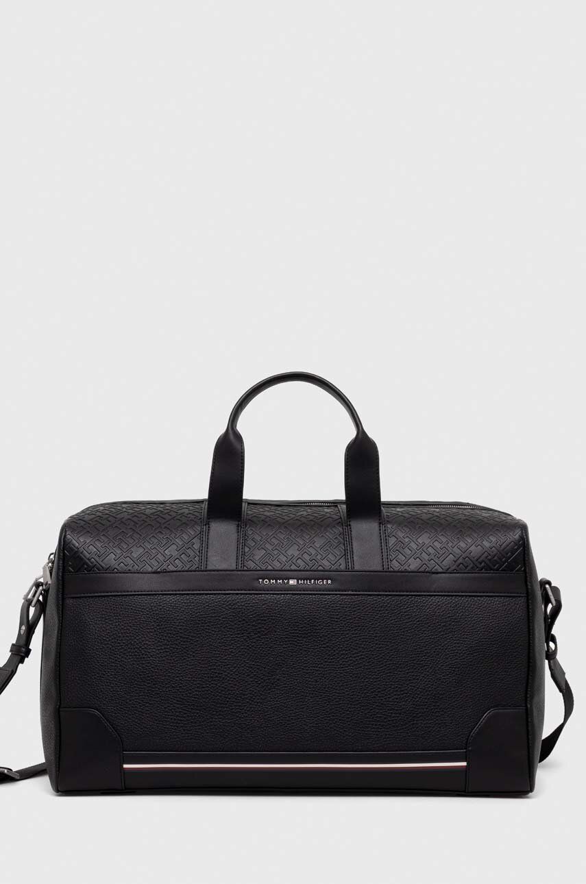 Taška cez rameno Tommy Hilfiger Central Duffel Bag Čierna | AM0AM11311, 0