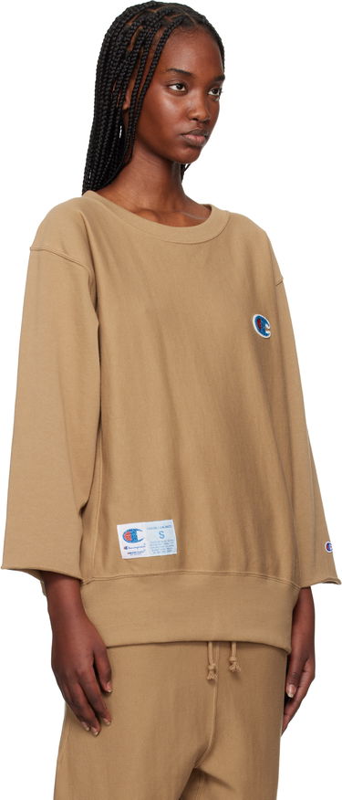 Sveter UNDERCOVER Champion Edition Beaded Logo Appliqué Sweatshirt by UNDERCOVER Hnedá | UC1E4810-1, 1