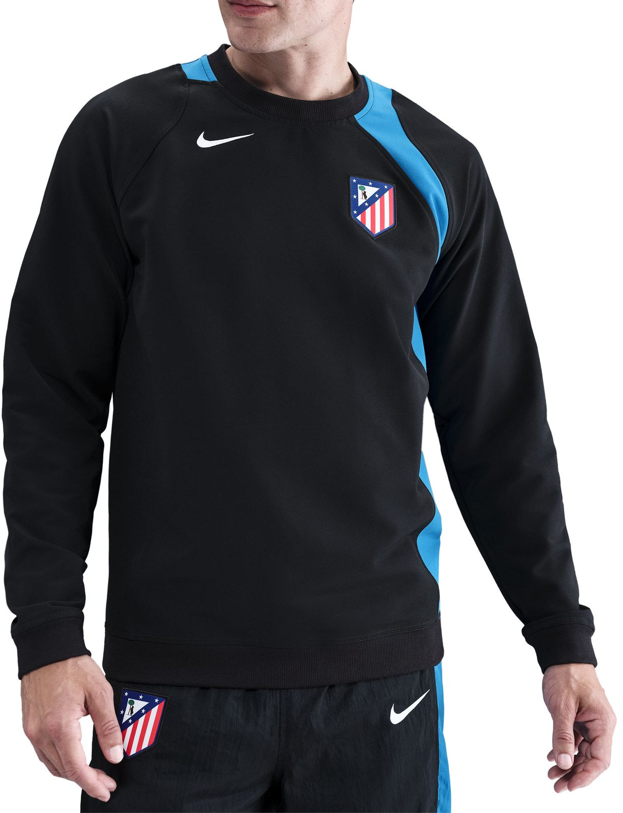 Mikina Nike Atletico Madrid Soccer Crew-Neck Top Čierna | hq9775-010, 0