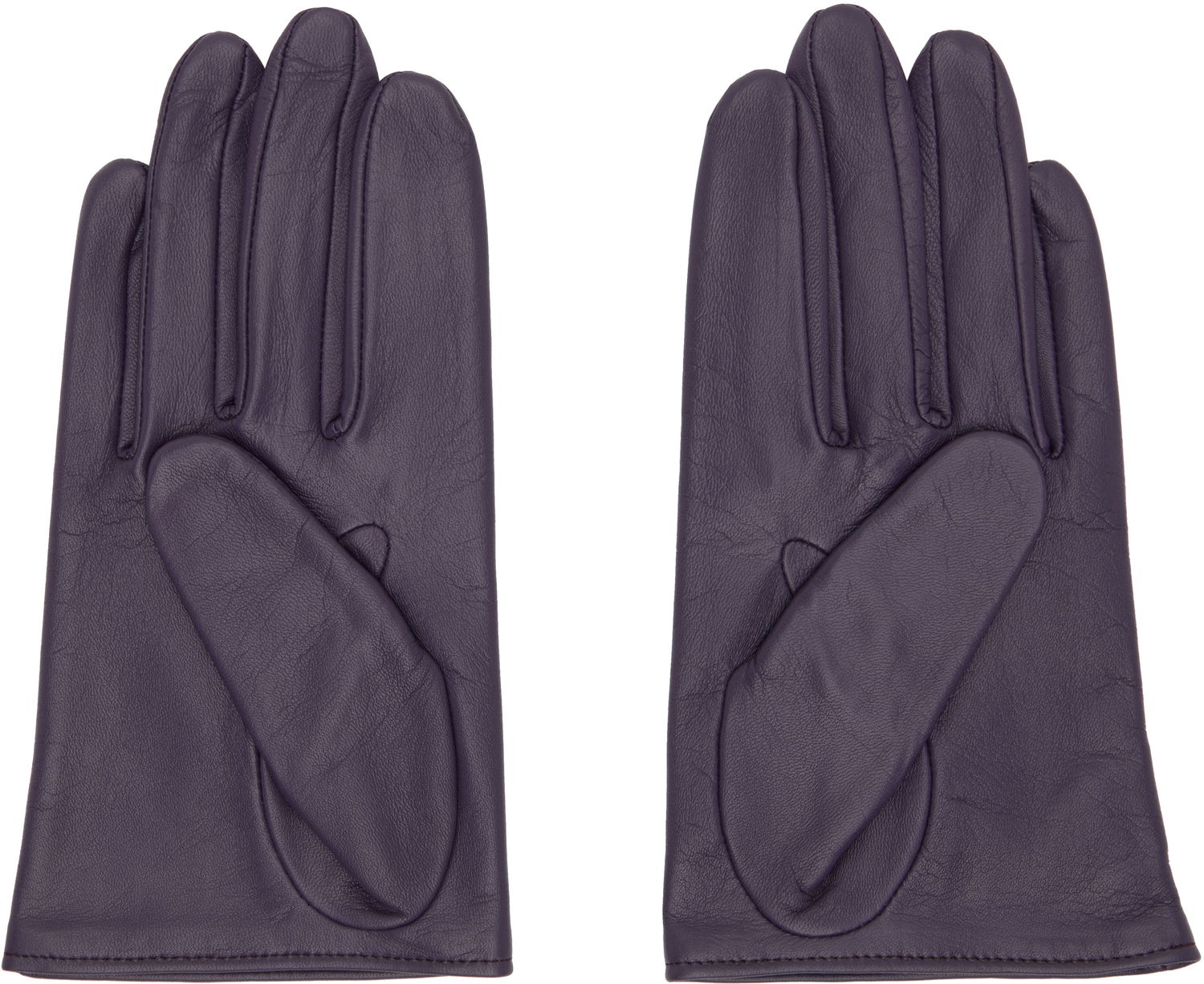 Rukavice Yohji Yamamoto YOHJI YAMAMOTO Short Leather Gloves Fialová | FL-W01-771, 1