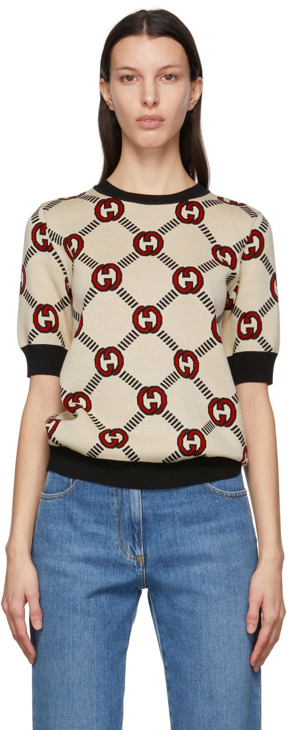 Reversible Interlocking G Patterned Wool Sweater