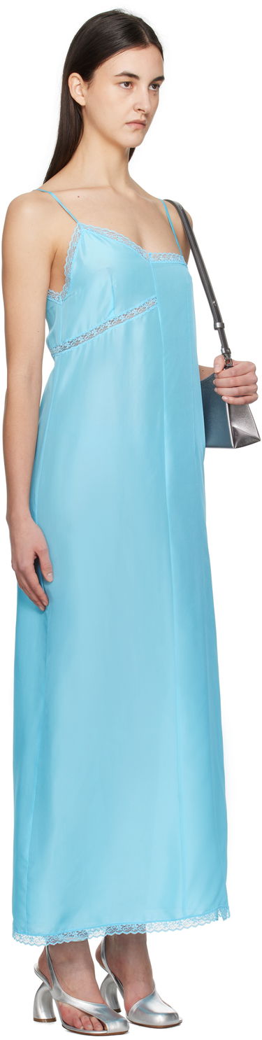 Šaty Maison Margiela MM6 Maison Margiela Lace Camisole Maxi Dress Modrá | S52CT0785 M35244, 1