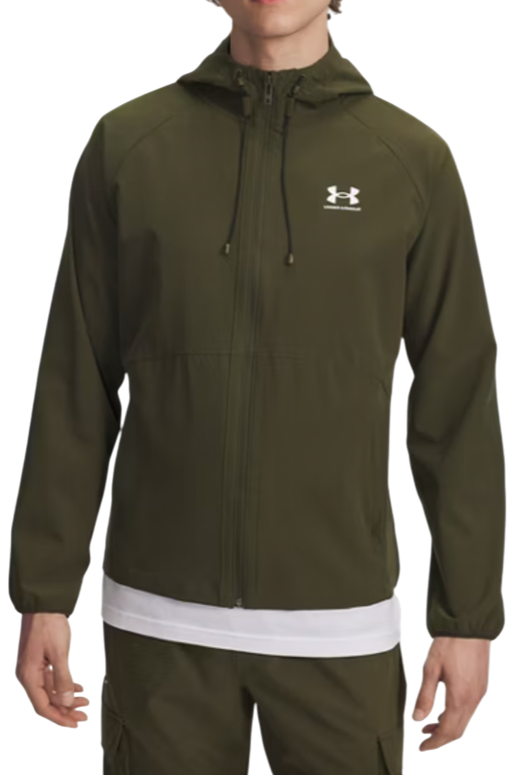 Bunda Under Armour Under Armour UA Vibe Woven Hooded Jacket Zelené | 6003001-308