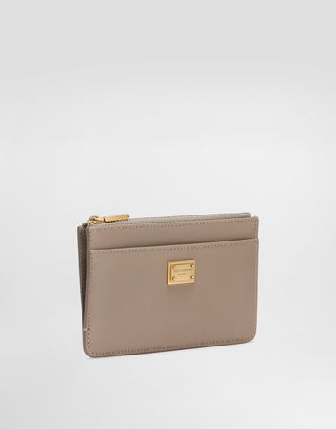 Peňaženka Dolce & Gabbana Dolce & Gabbana Plongé Calfskin Card Holder Béžová | BI1261A9S258I399, 1