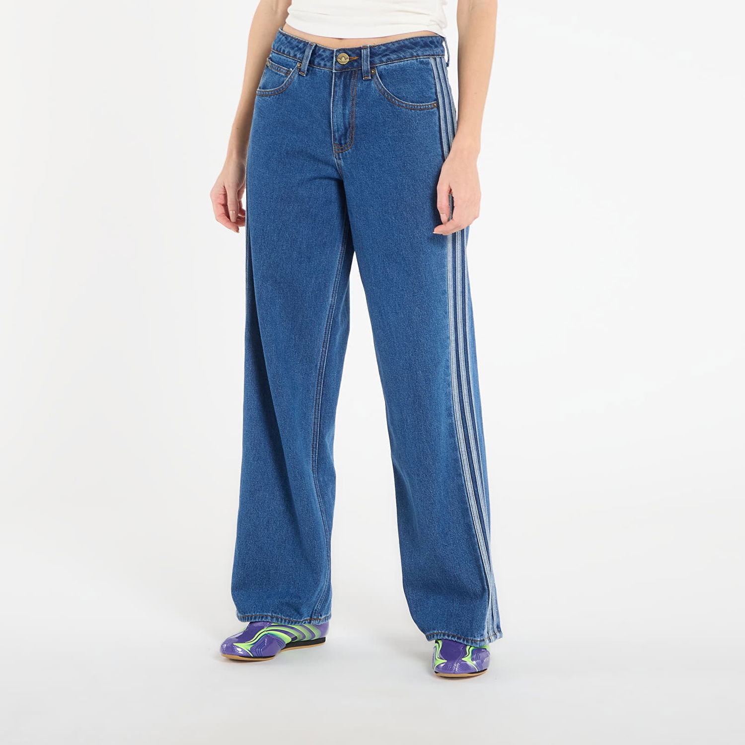 Tepláky adidas Originals Firebird Track Pants Denim Modrá | KD2935, 0