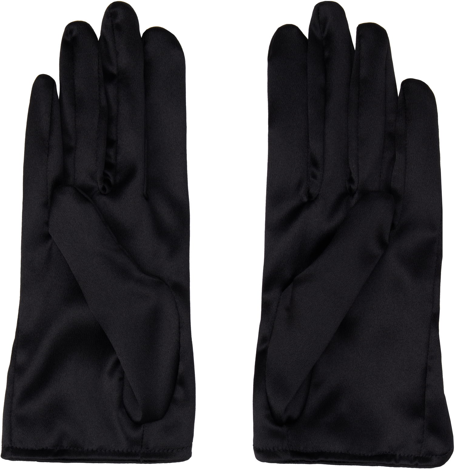 Rukavice Dolce & Gabbana Short Silk Satin Gloves Čierna | FG125A FURAG, 1