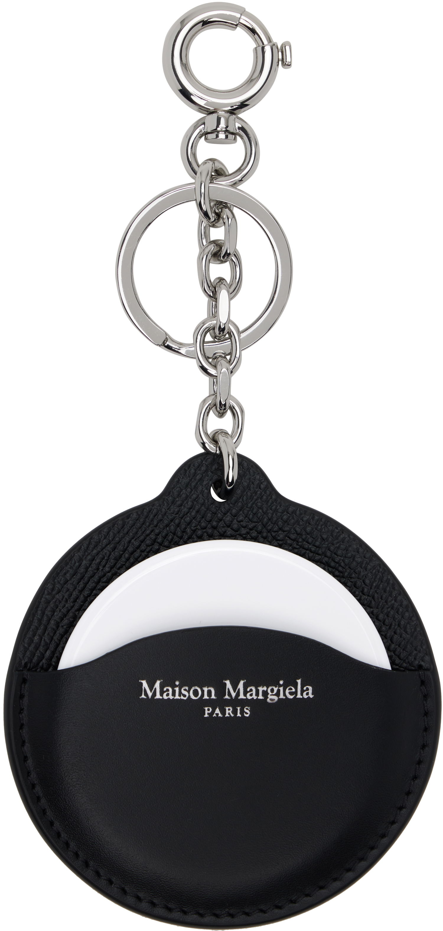Kľúčenka Maison Margiela Maison Margiela Logo Leather Keychain Čierna | SA2UA0011 P4745, 0