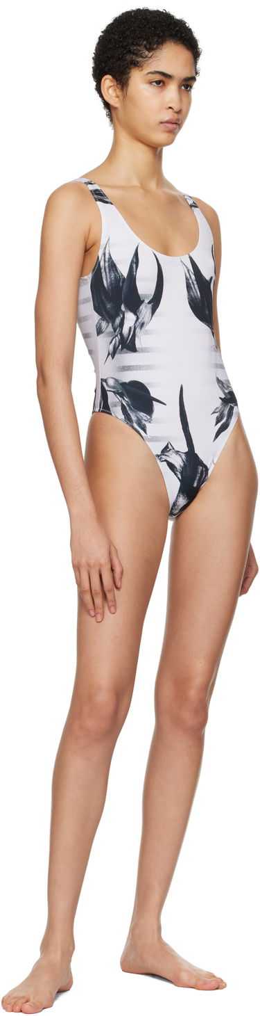 Plavky Jean Paul Gaultier Jean Paul Gaultier 'The Flower Body Morphing Marinière' One-Piece Swimsuit Biela | 25/33-F-MB026-J574-010200, 3