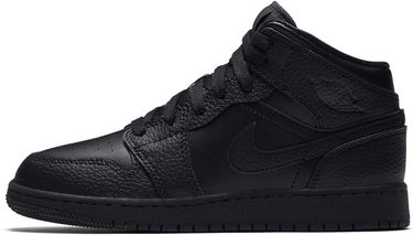 Tenisky a topánky Jordan Air Jordan 1 Mid GS "Triple Black" Čierna | 554725-091, 0