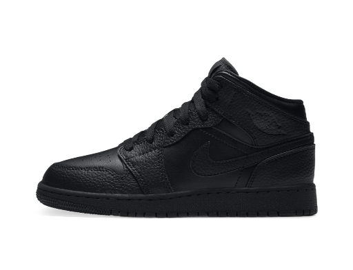 Limitované edície Jordan Air Jordan 1 Mid GS "Triple Black" Čierna | 554725-091