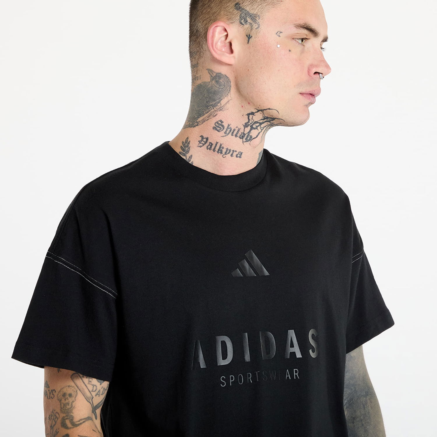 Tričko adidas Performance Graphic Print T-Shirt Čierna | JJ3658, 1