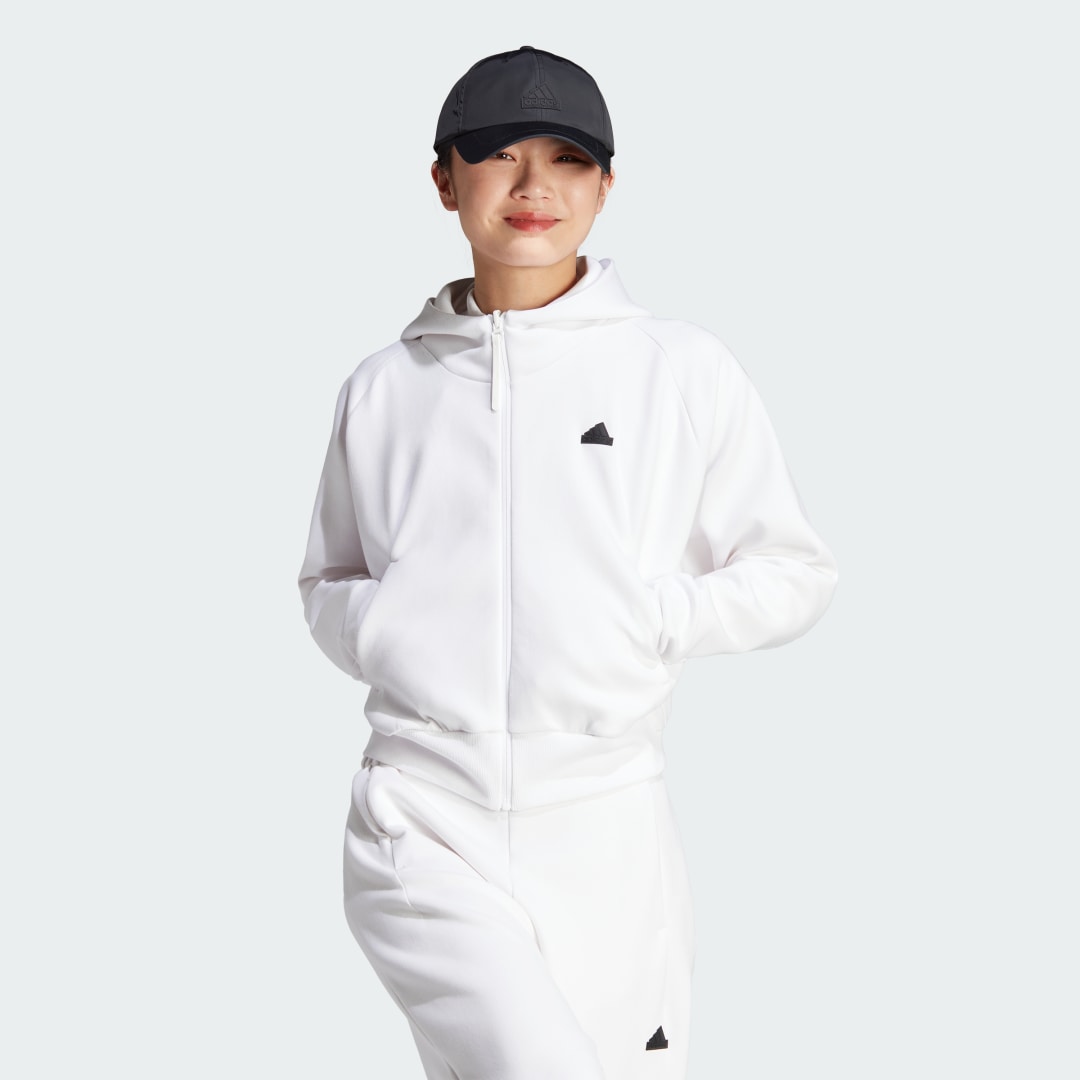Mikina adidas Originals adidas Z.N.E. Full-Zip Biela | IN5133, 1