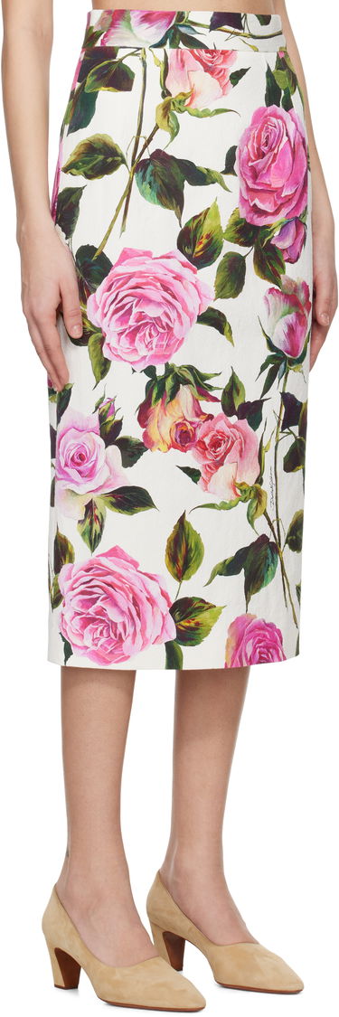 Sukňa Dolce & Gabbana Dolce&Gabbana Rose Printed Pencil Midi Skirt Rôznofarebný | F4CVPT FSRQJ, 1