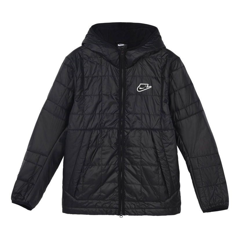 Prešívaná bunda Nike Sportswear Synthetic-Fill Hooded Jacket Čierna | CU4423-010