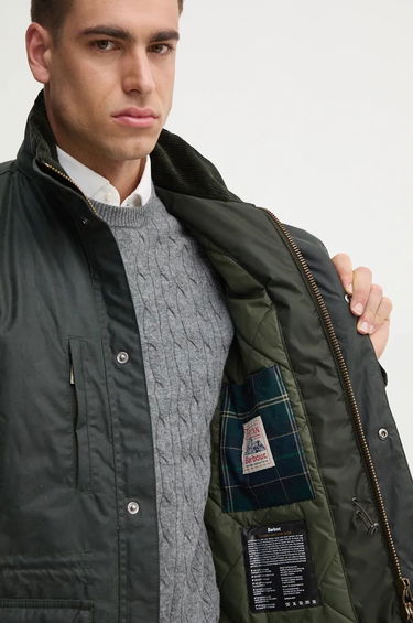 Bunda Barbour Falstone Wax Jacket Zelené | MWX2346, 5
