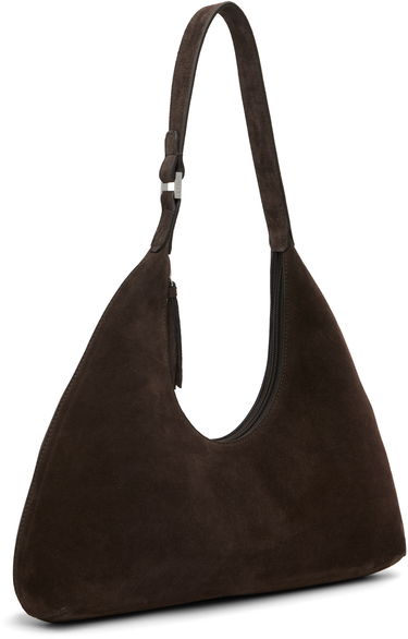 Taška cez rameno BY FAR BY FAR Amber Suede Shoulder Bag Hnedá | MWBSB001KL009BR054PL, 1