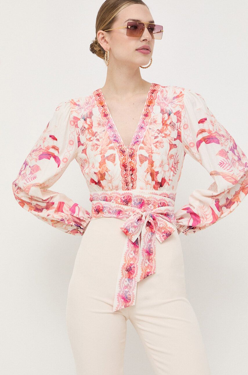 Košeľa GUESS Blouse Ružová | W3GH62.WFCX0, 0