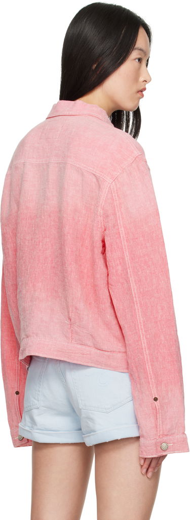 Bunda R13 R13 Relaxed Pleated Trucker Jacket Ružová | R13WD165-D313A, 2