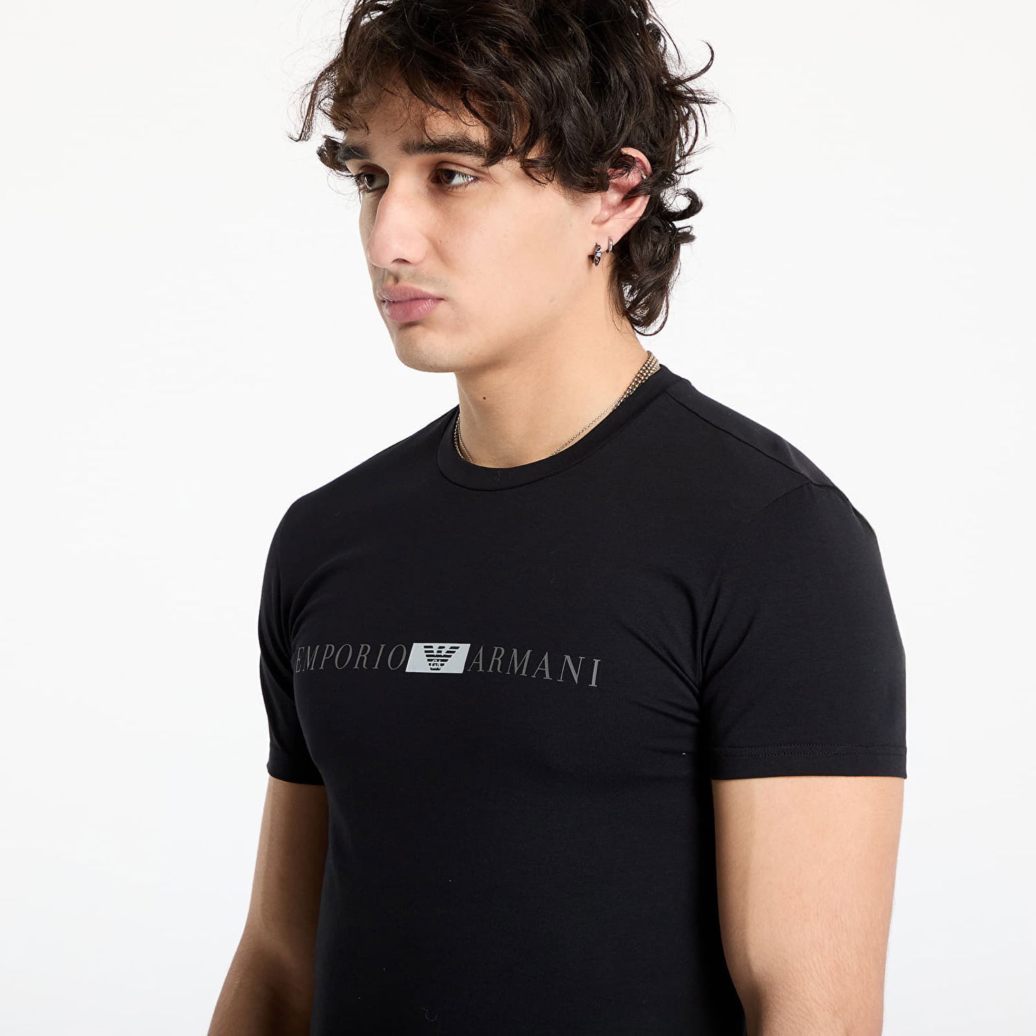 Tričko Emporio Armani Knit Crew Neck T-Shirt Čierna | 111971 4F525 00020, 1