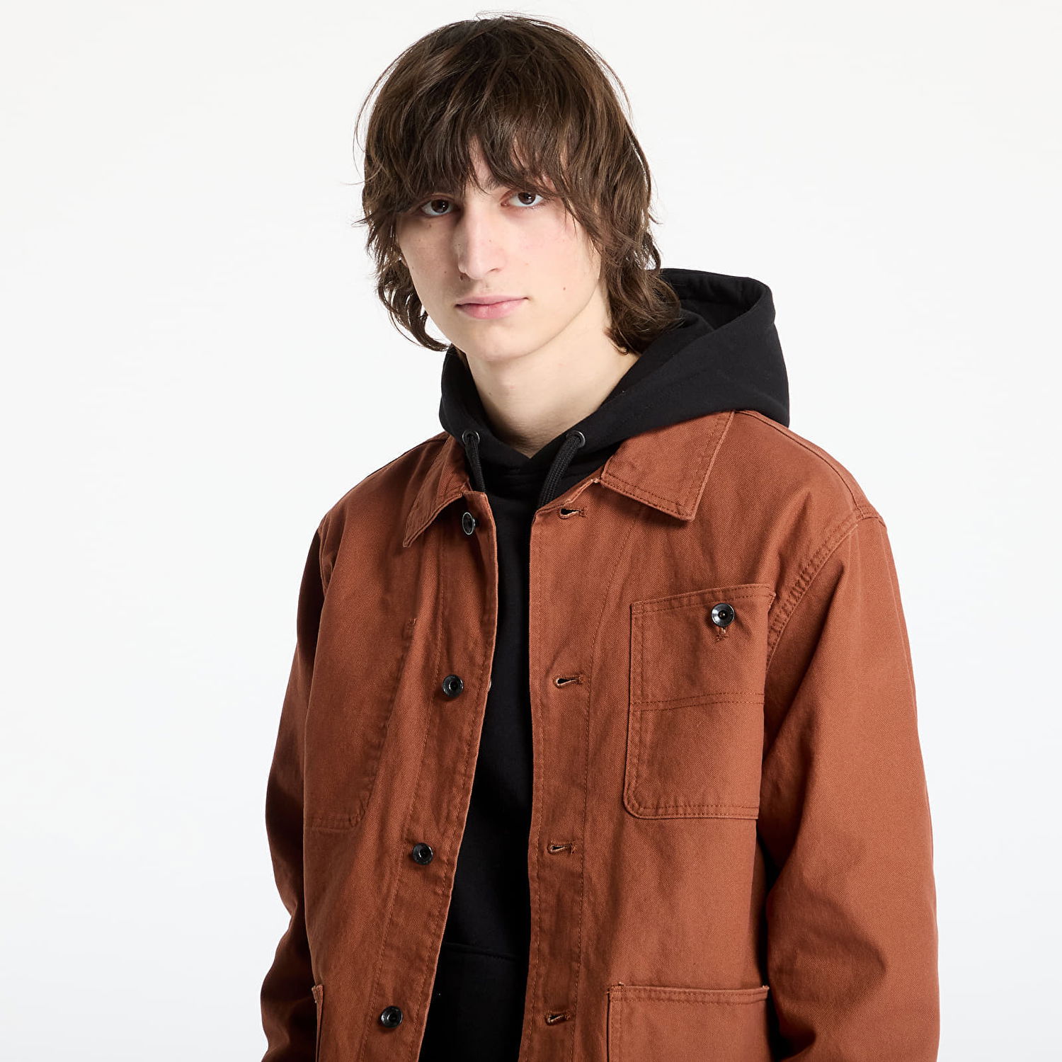 Bunda Vans Drill Chore Canvas Jacket, Size L Hnedá | VN000KV11RE, 1