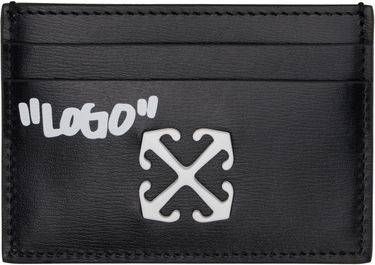 Peňaženka Off-White Off-White Jitney Quote Leather Card Holder Čierna | OWND027C99LEA0021001, 0