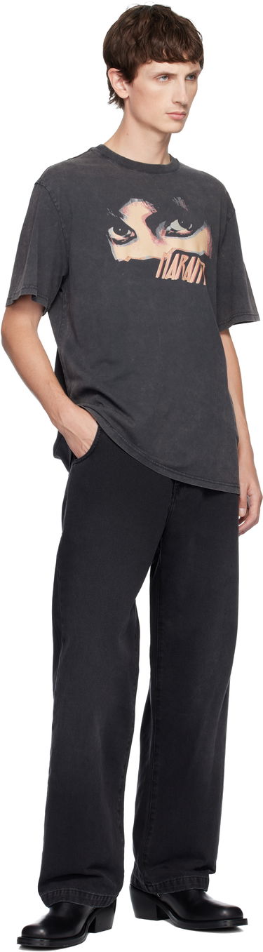 Tričko ISABEL MARANT Hugo Graphic Print Crewneck T-shirt Čierna | 25ATS0149HA-C3N05H, 3