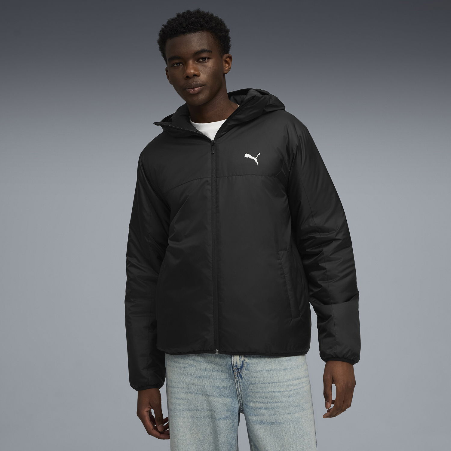 Prešívaná bunda Puma Essentials Lightweight Padded Jacket Čierna | 688296_01, 0