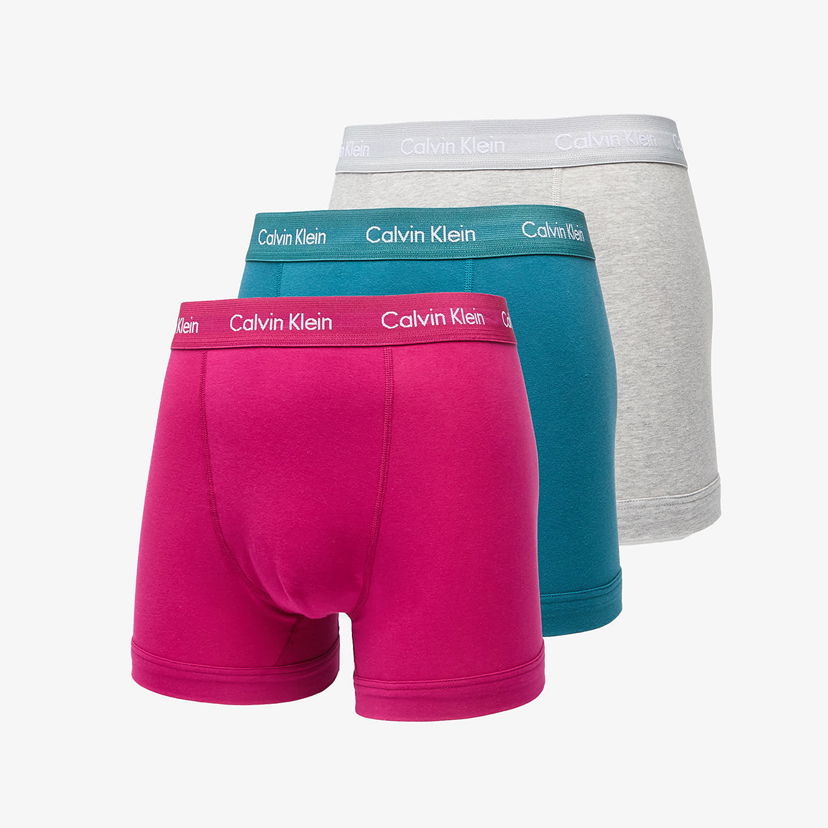 Boxerky CALVIN KLEIN Cotton Stretch Classic Fit Trunk 3-Pack Rôznofarebný | U2662G MXA