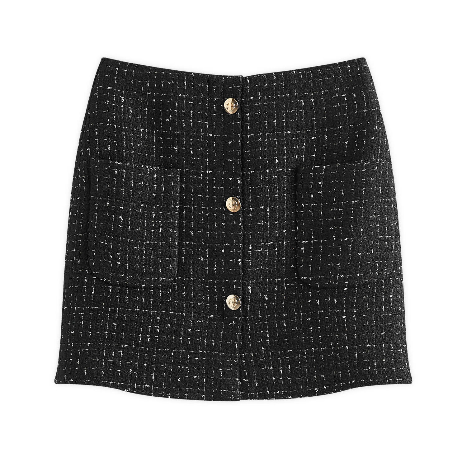 Sukňa Anine Bing Mateo Tweed Mini Skirt Čierna | A-04-3327-CAE28, 1