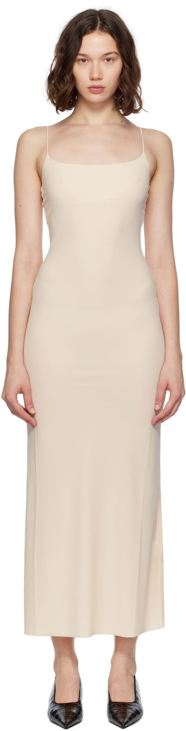 Šaty Maison Margiela MM6 Maison Margiela Slip Maxi Dress Béžová | S52DG0022 S20518, 0
