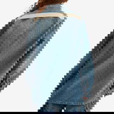 Košeľa Rick Owens Rick Owens DRKSHDW Denim Shirt, Size Large Modrá | DS01E3705-DWB-06, 3