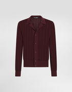 Dolce & Gabbana Openwork-Knit Polo Shirt