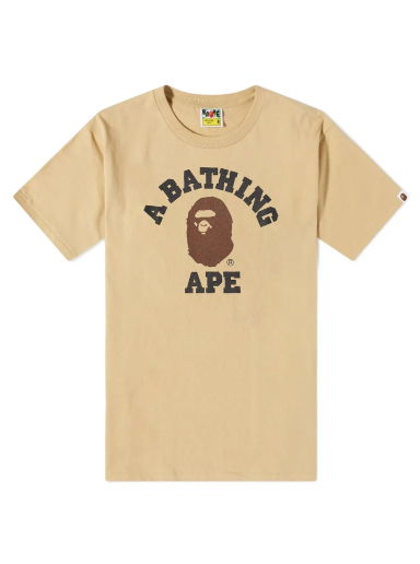 Tričko BAPE A Bathing Ape College Tee Béžová | 001TEI801001M-BEI