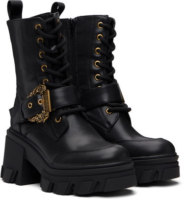Tenisky a topánky Versace Versace Jeans Couture Baroque Buckle Drew Boots Čierna | E79VA3S86_E71570, 3