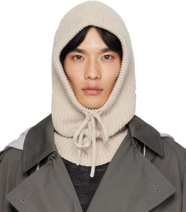 Klobúk Maison Margiela MM6 Maison Margiela Knit Wool Hood Béžová | S52TB0008 M13138, 0
