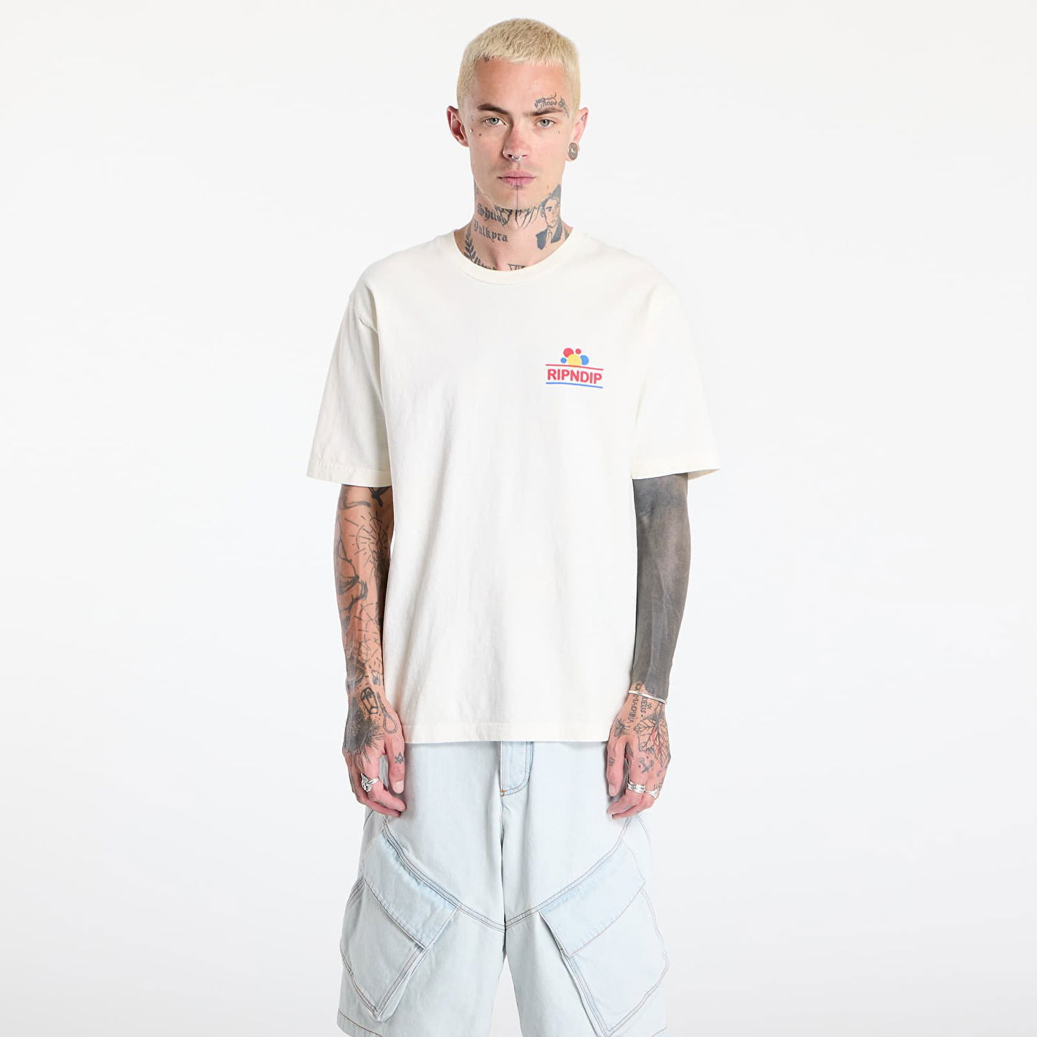 Tričko RIPNDIP RIPNDIP Wonder Nerm T-Shirt Biela | RNDSUM25140, 0