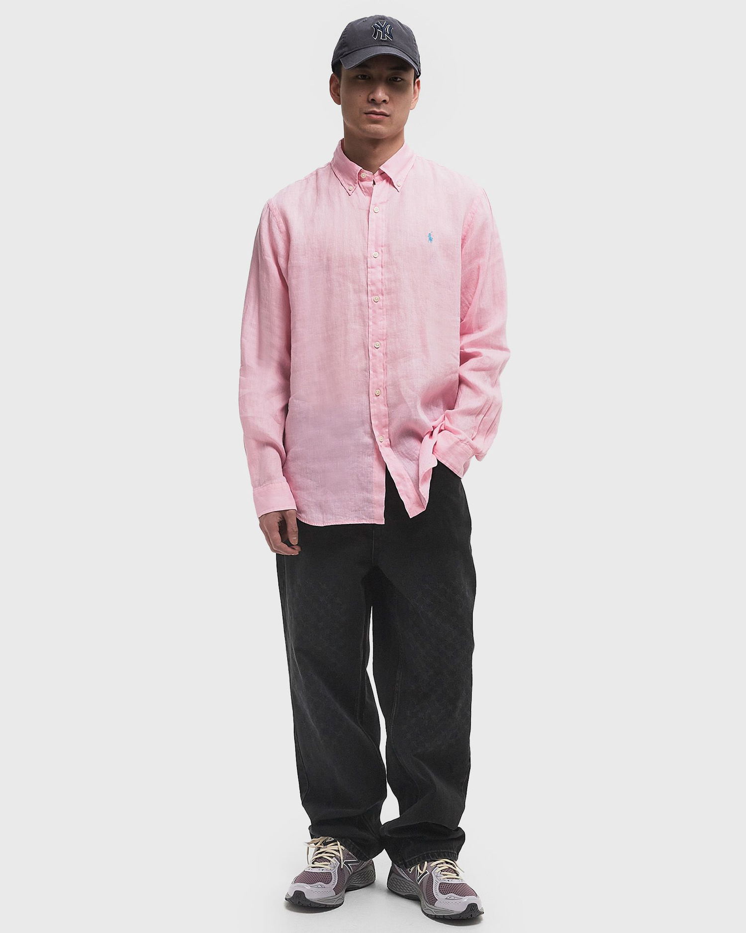 Košeľa Polo by Ralph Lauren Ralph Lauren Custom Fit Linen Sport Shirt XXL Ružová | 710966294009, 1
