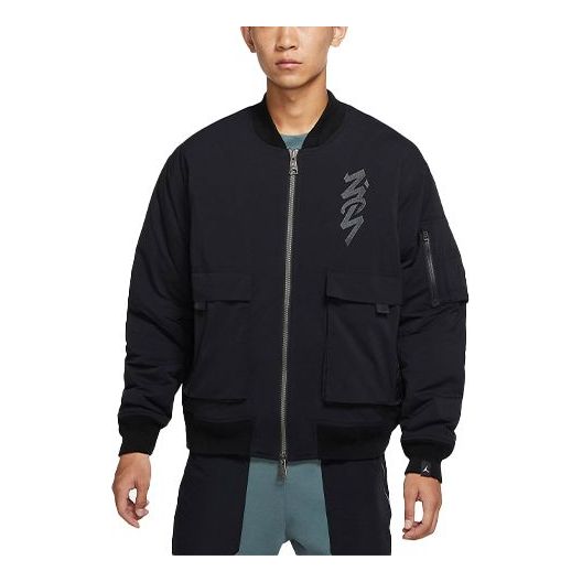 Bomber bunda Jordan Jordan Zion Flight Embroidered Aviator Padded Jacket Čierna | DJ5868-010